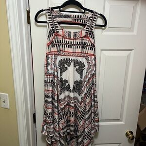 Jessica Simpson Black and White Geometric Dress